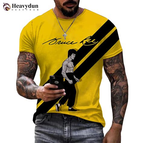 Camiseta Con Estampado 3d De Super Star Bruce Lee Para Hombre Y Mujer Camisa De Manga