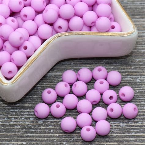 6mm Pastel Multicolored Gumball Beads Round Acrylic Loose Etsy