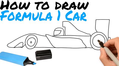 how to draw formula 1 car - YouTube