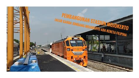 Pembangunan Stasiun Mojokerto Backride Jalur Ganda Jombang Mojokerto