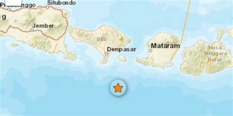 Gempa Magnitudo Guncang Kuta Selatan Bali Getaran Terasa Hingga