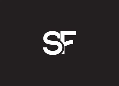 Sf Initial Letter Logo Design And Minimalist Logo 29094803 Vector Art