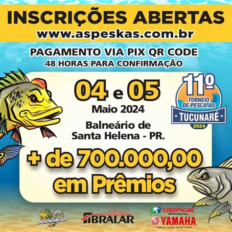 Est O Abertas As Inscri Es Para O Torneio De Pesca Ao Tucunar Em