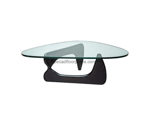 Noguchi Coffee Table Free Cad Drawings