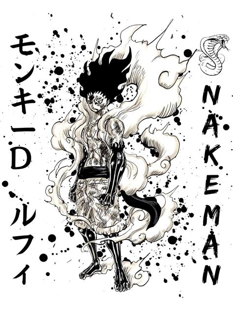 Gear 4 Snakeman Luffy Manga By Batif Luffy Luffy Gear 4 Monkey D Luffy