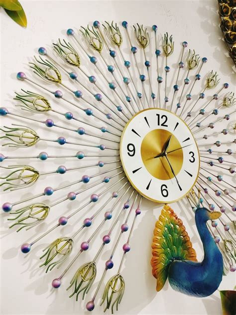 Orpat Festival Decorative Peacock Wall Clock Size X Inchi At Rs