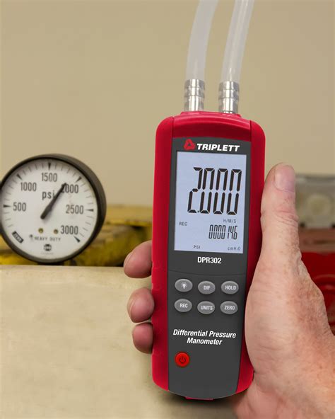 Triplett Dpr302 Nist Differential Pressure Manometer 2psi With