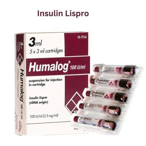 Humalog Insulin Lispro Injection Packaging Type Vial 100 I U At Rs