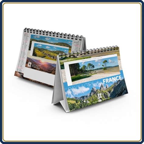 Chevalet Feuillets Paysages De France Le Calendrier Pub Marquage Quadri