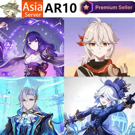 Ar Asia Female Raiden Shogun Kaedehara Kazuha Neuvillette Furina