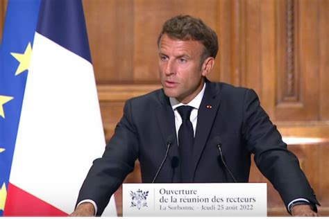 Discours De La Sorbonne Emmanuel Macron Veut Transformer L Cole