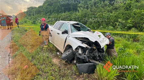 Deja 2 Muertos Choque Entre Combi Y Camioneta De Tren Maya Quadratin