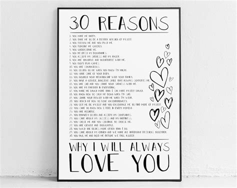 Reasons I Love You Loved One Ts 20 10 40 50 Reasons We Etsy