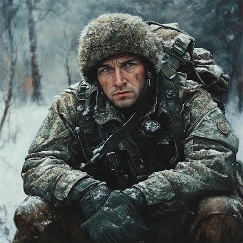 Quota Russian Soldier Alone Solo Portraitquot Premium Ai Generated Image
