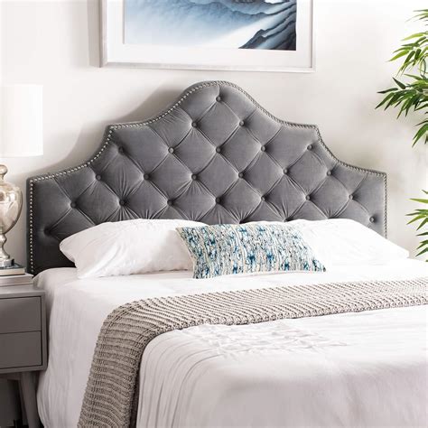 Best Grey Velvet Headboard Queen Size Your House