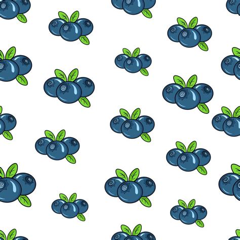 Seamless Pattern With Berries And Leaves 22959388 Vector Art At Vecteezy