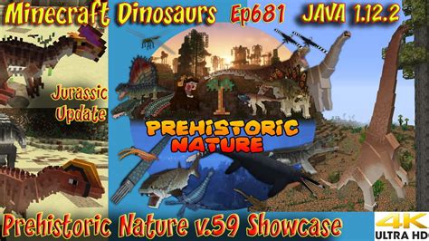 Prehistoric Nature Mod V59 Showcase Jurassic Creatures Minecraft Java