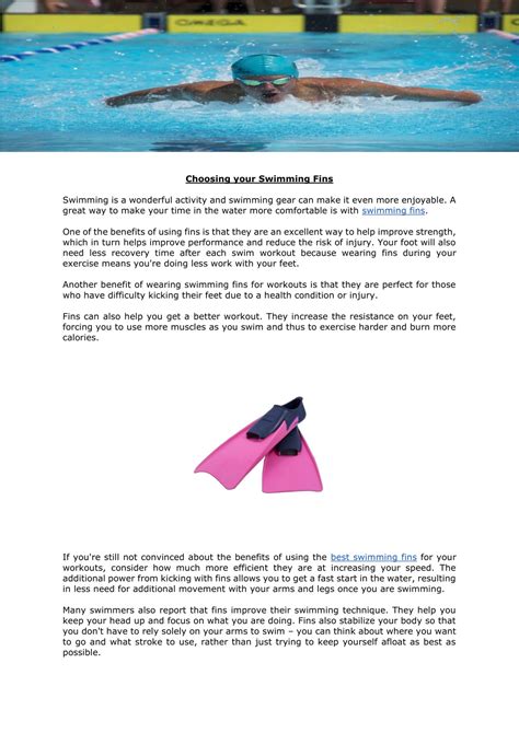 Ppt Choosing Your Swimming Fins Powerpoint Presentation Free Download Id 10868205