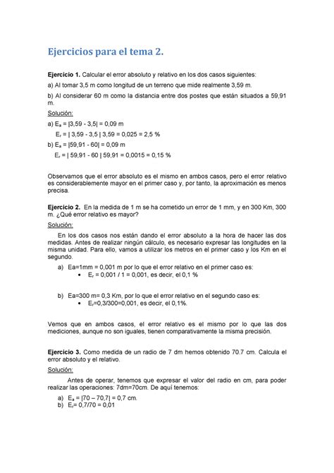 Será inteligencia insuficiente ejercicios de calculo de errores