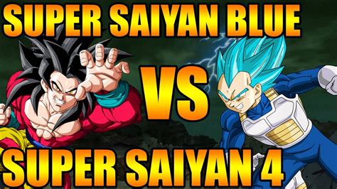 Super Saiyan Blue Vs Super Saiyan 4 Quien Es Mas Fuerte Y Cual Se Ve