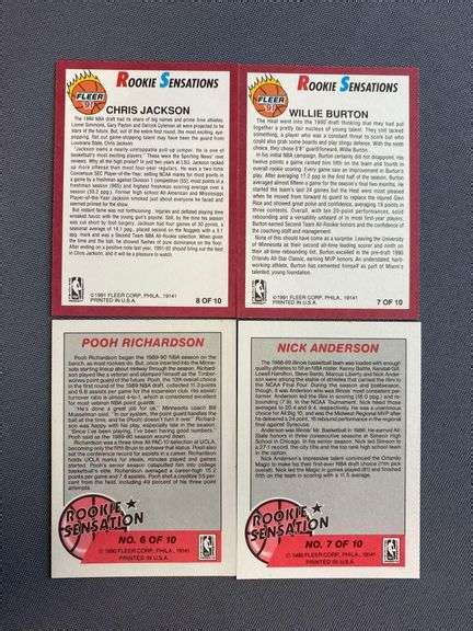 Group Of Fleer Rookie Sensation Cards Matthew Bullock