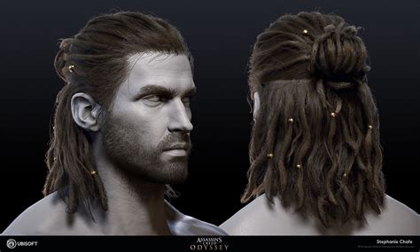 Artstation Alexios Hair Assassins Creed Odyssey Stephanie Chafe