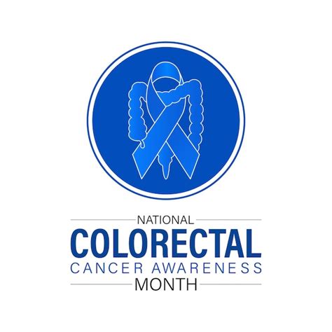 Premium Vector National Colorectal Cancer Awareness Month Observed