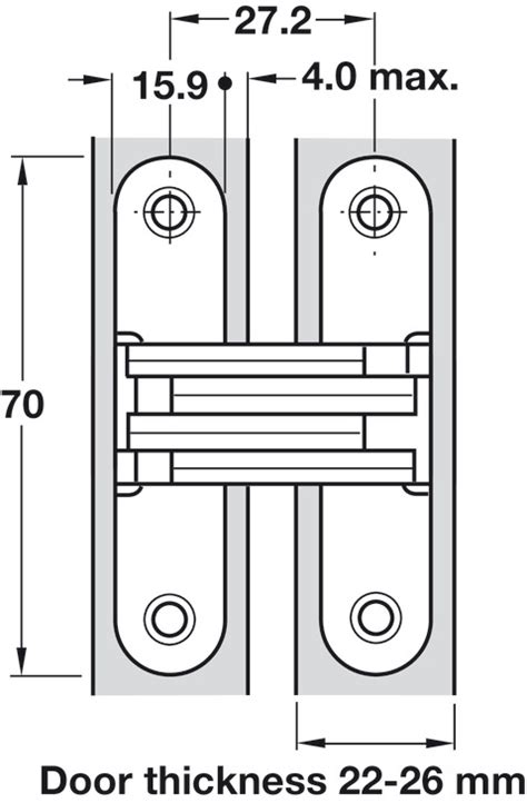 Soss Hinge Concealed Mortice Various Models H Fele U K Shop