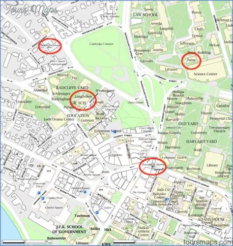 Harvard University US Map & Phone & Address - ToursMaps.com