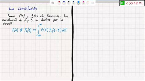 Ma Transformada De Fourier La Convoluci N Y El Teorema De Convoluci N