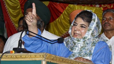 Mehbooba Mufti Congratulates Nc And Congress Alliance As People In