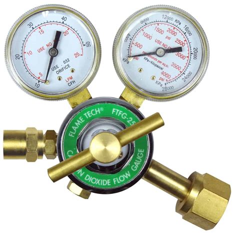 Regulator Flow Gauge Carbon Dioxide CGA 320 Flametech Welders Helper