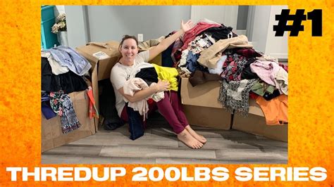 Thredup Pounds Mixed Clothing Rescue Mystery Box Unboxing