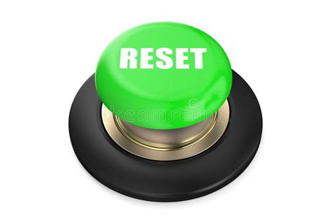 Reset Green Button Isolated On White Background Ad Button Green