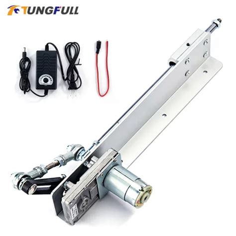 Dc24v Reciprocating Linear Actuator Telescopic Rocker Arm Actuator Stroke 3 15cm Electric Motor