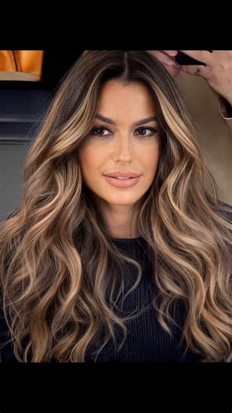 Balyage Long Hair Brown Hair Balayage Hair Highlights Brown Lob