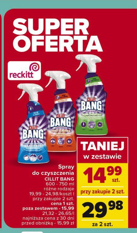 Spray do czyszczenia czystość i dezynfekcja Cillit bang power cleaner