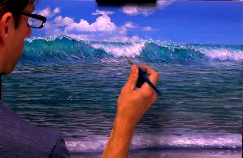 How To Paint A Beach Wave Acrylics Learn With Mural Joe