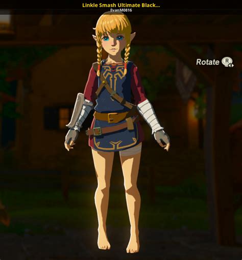 Linkle Smash Ultimate Black Champions Tunic The Legend Of Zelda