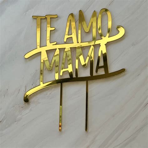 Te Amo Mamá Cake Topper Pasteles De Laura