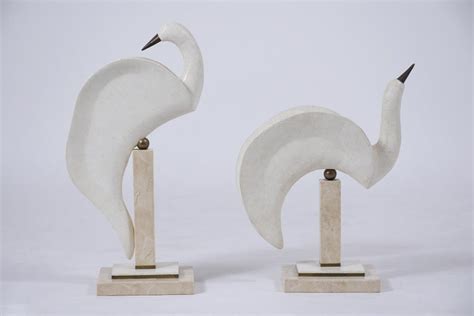 Pair Of Swan Sculptures At 1stdibs