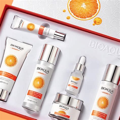 Kit X6 Rutina De Vitamina C Bioaqua Mejora La Piel Apagada