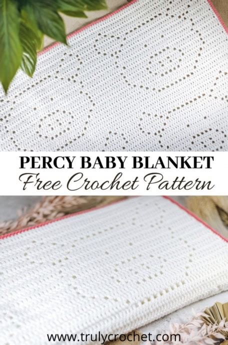 Percy Baby Blanket Free Crochet Pattern Free Crochet Pattern