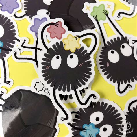 Soot Sprite Stickers 3 Sticker Etsy