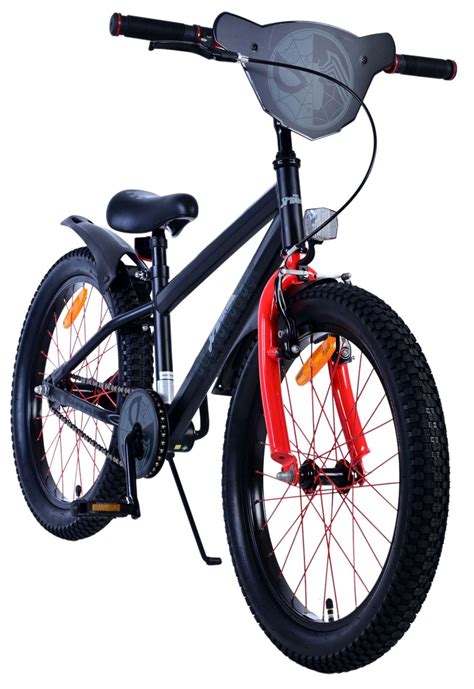 Spider Man Kinderfiets Jongens 20 Inch Mat Zwart