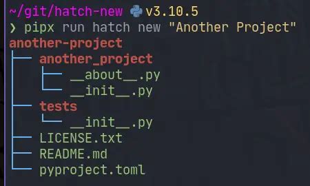 Create A New Python Project With The Hatch Cli