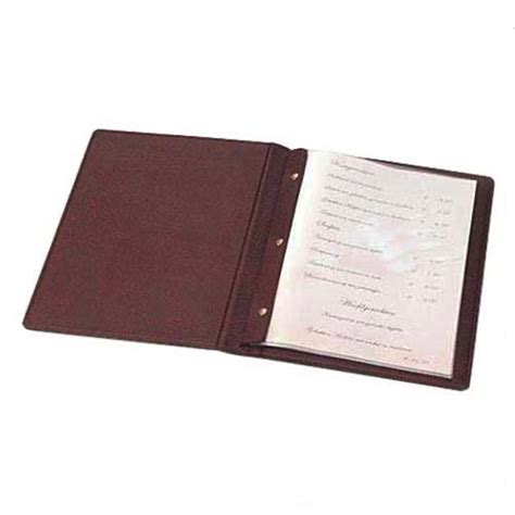 Buy Nj Restaurant Leather Menu Covers Holders Screw Fitting X