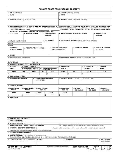 Dd Form 1164 ≡ Fill Out Printable Pdf Forms Online