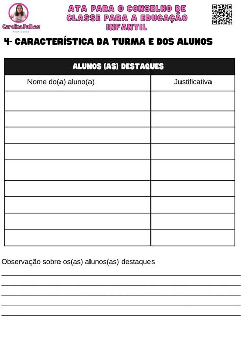 Ata Para Conselho De Classe 2022 Pronta Para Imprimirmodelo De Ata De