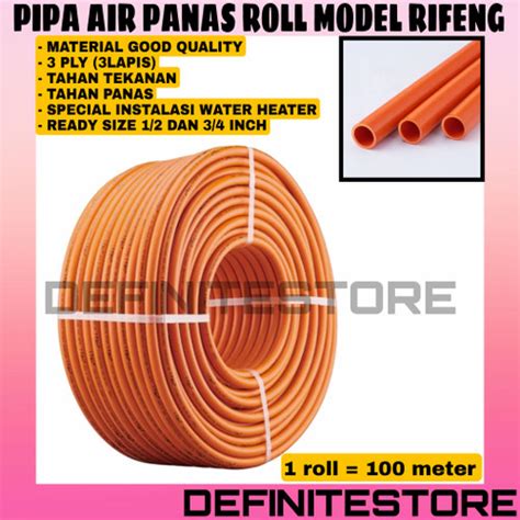 Jual Pipa Air Panas Ariston Modena Rinnai Inch Model Rifeng Lapis